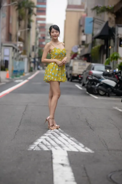 [Mzsock] NO.090 Xiangqin sexy short skirt high heels beautiful legs outdoor shot street photography#[64P]-27