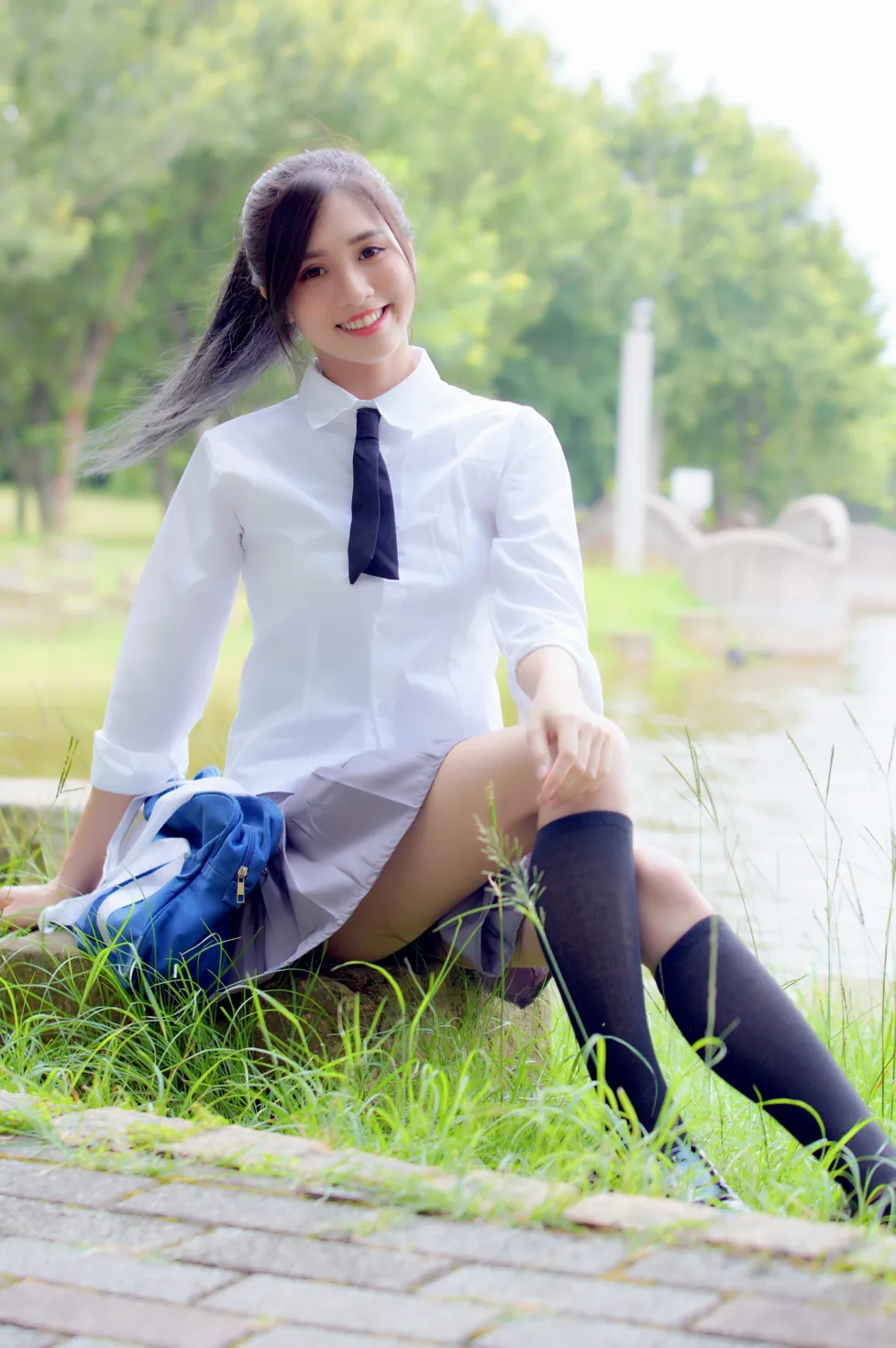 [Mzsock] NO.143 Zhang Jun short skirt black stockings high heels beautiful legs street photography#[23P]-15