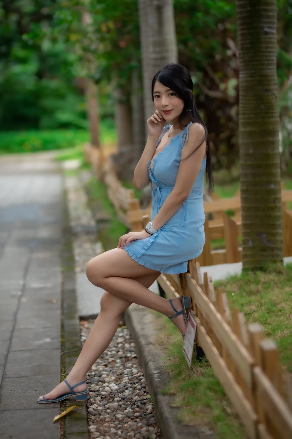 [Mzsock] NO.170 Xiangqin suspender dress with high heels and beautiful legs street photography#[48P]-35